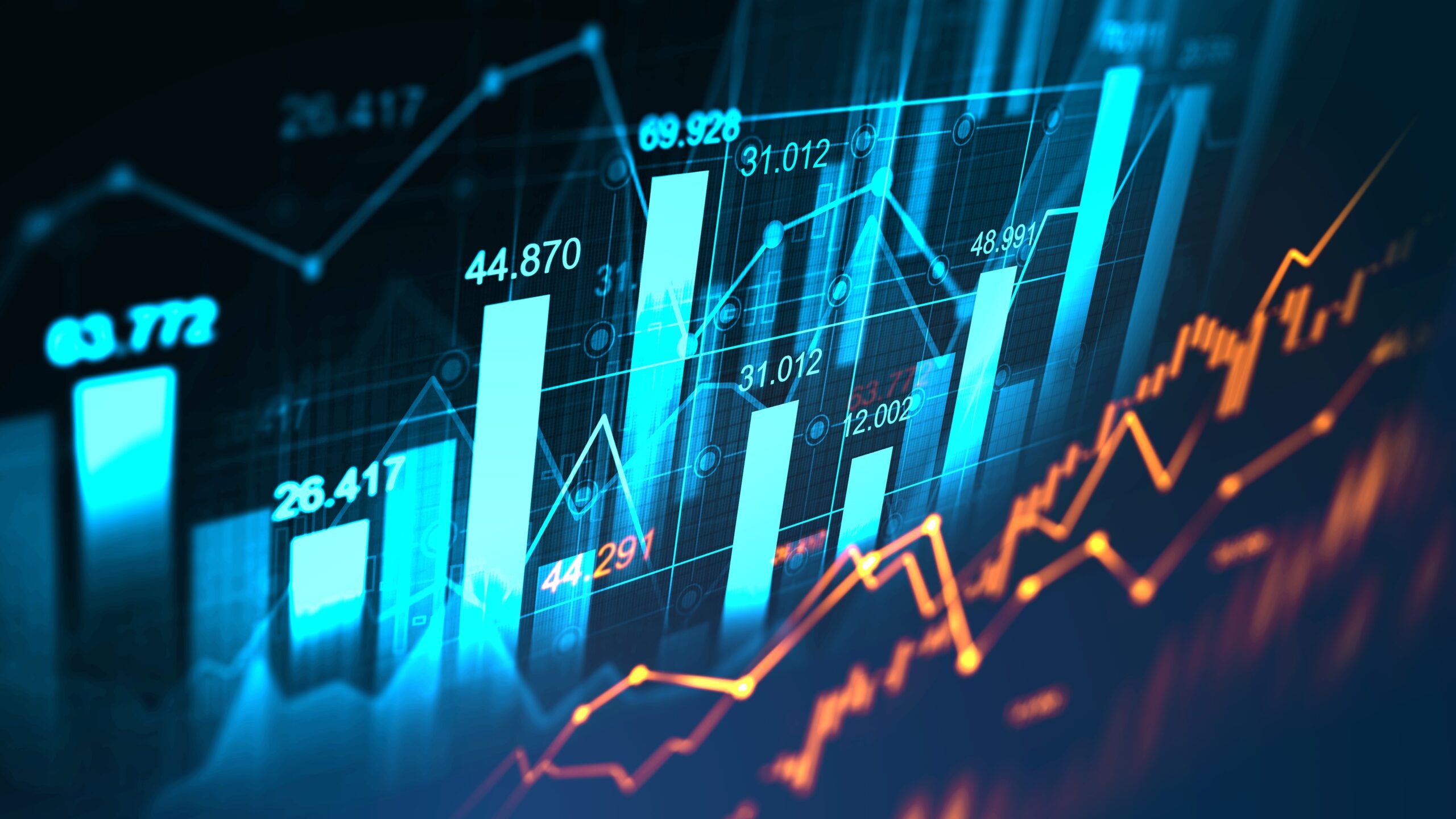Stok market graph chart